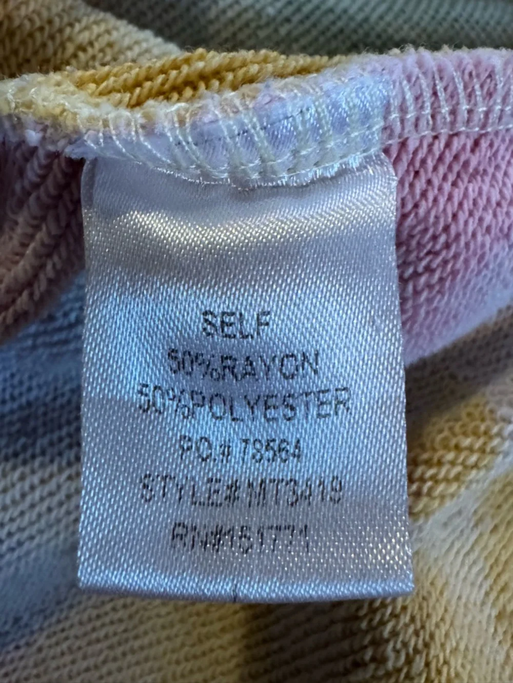 LE LIS Nordstrom Chic Tie-Dye Sweatshirt Top Large EUC - Picture 5 of 6